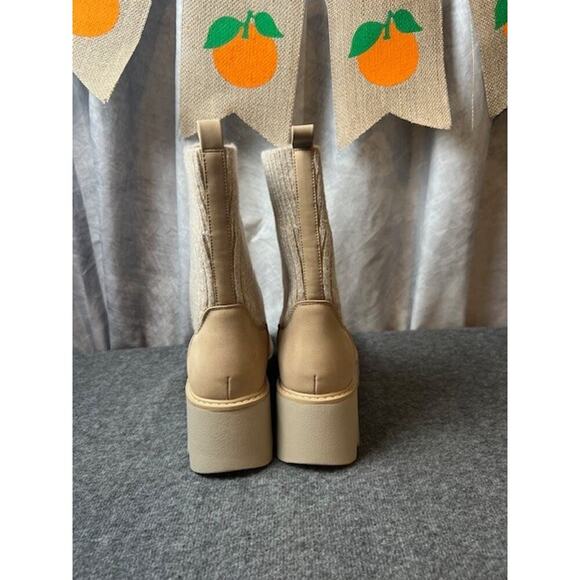 DV by Dolce Vita Vionie Sock Bootie Women’s 9M Light Tan Memory Foam NEW - Picture 4 of 7